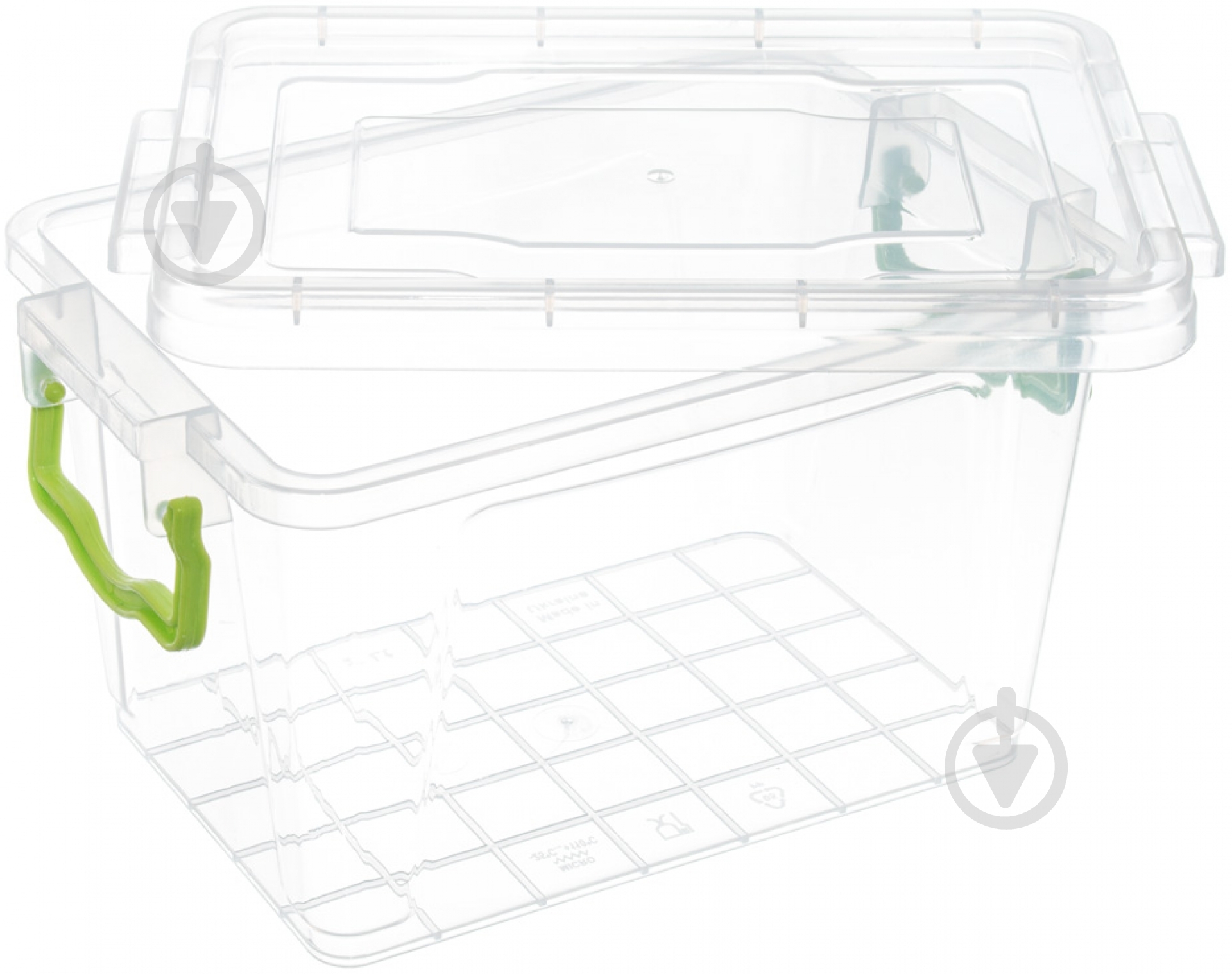 Контейнер для зберігання із кришкою Ал-Пластик №12 (харчовий пластик) 141x212x126 мм - фото 2