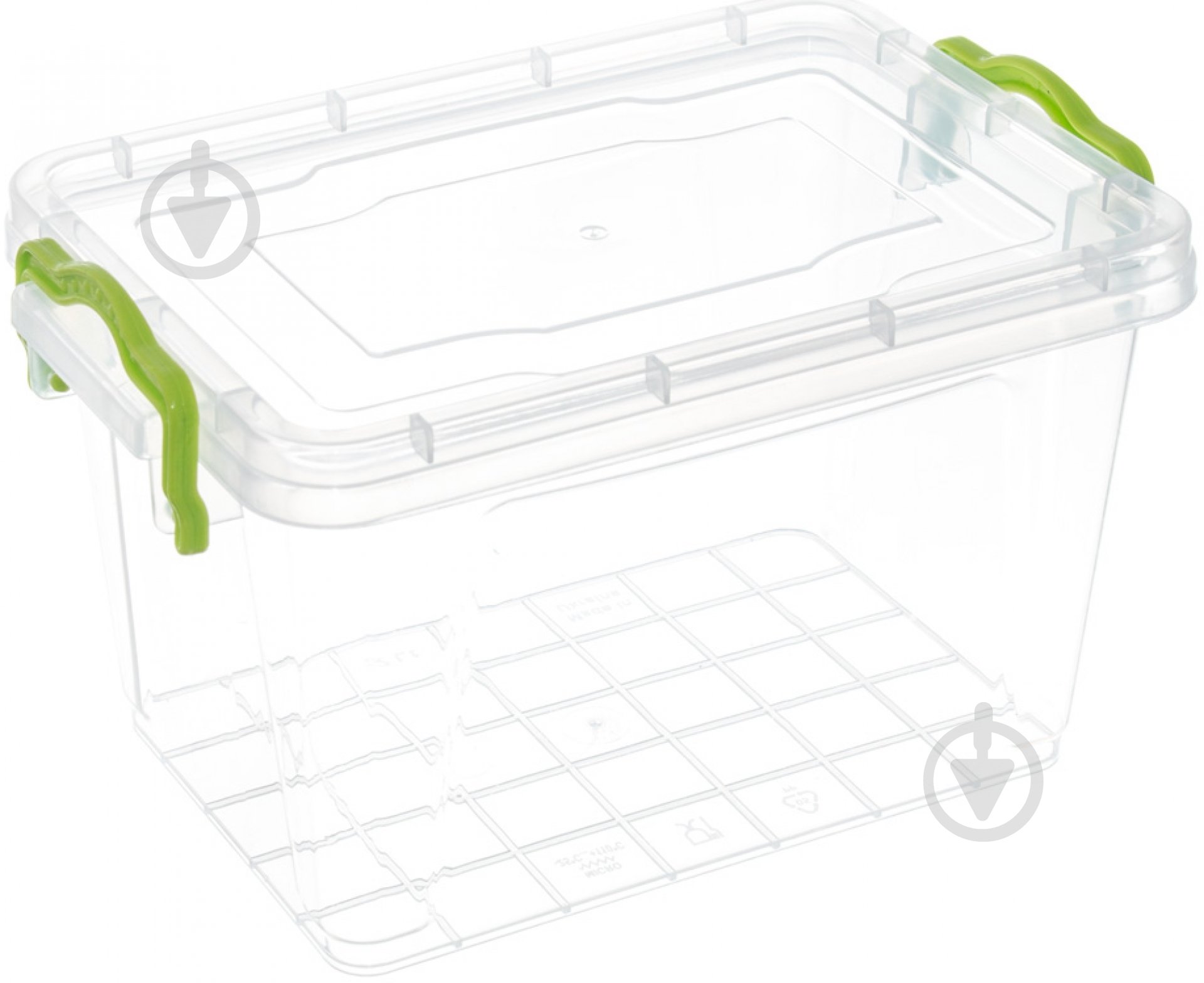 Контейнер для зберігання із кришкою Ал-Пластик №12 (харчовий пластик) 141x212x126 мм - фото 1