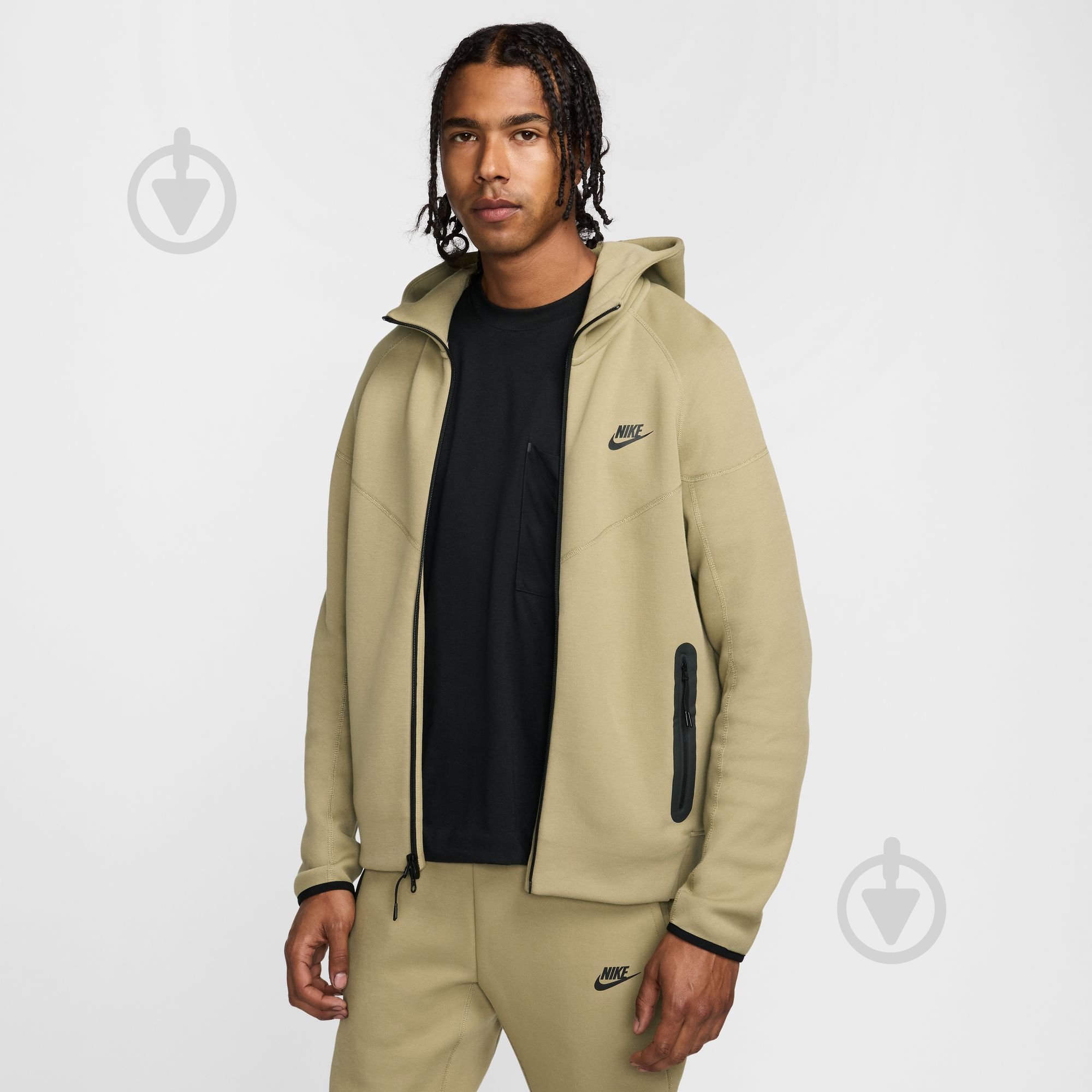 ᐉ Джемпер Nike M NK TCH FLC FZ WR HOODIE FB7921-277 р.M бежевий