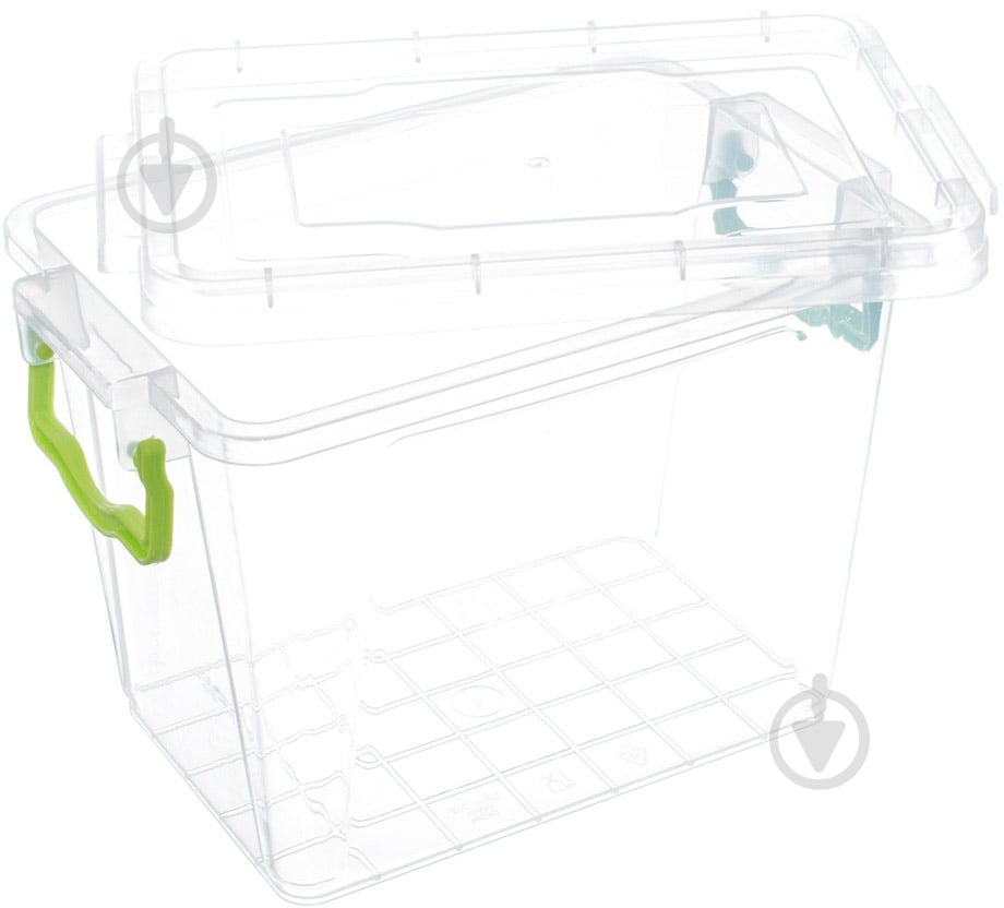 Контейнер для зберігання Ал-Пластик прозорий №13 (харчовий пластик) 153x141x210 мм - фото 2