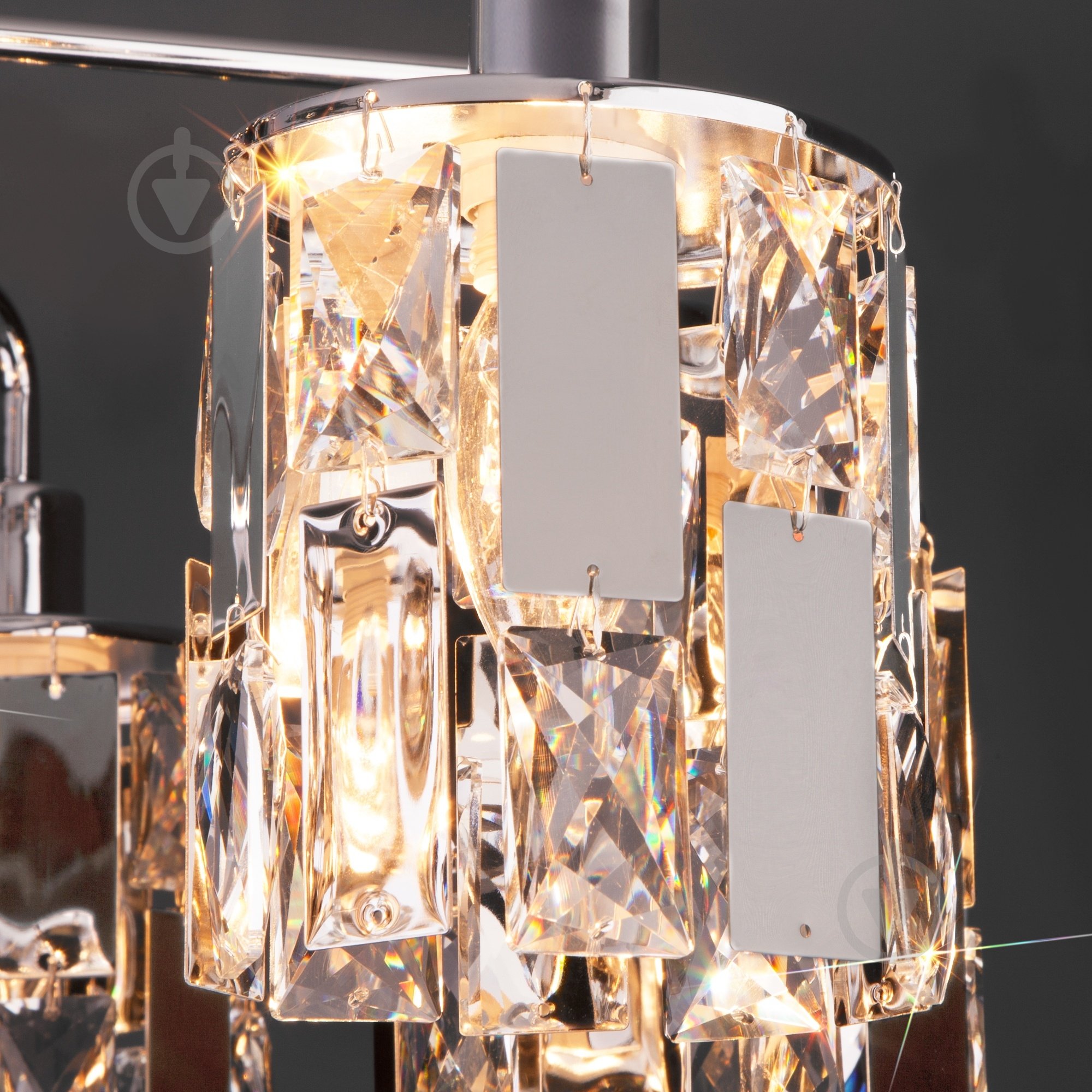 Люстра потолочная Strotskis Scoppio 5x60 Вт E14 хром 10101/5 - фото 4