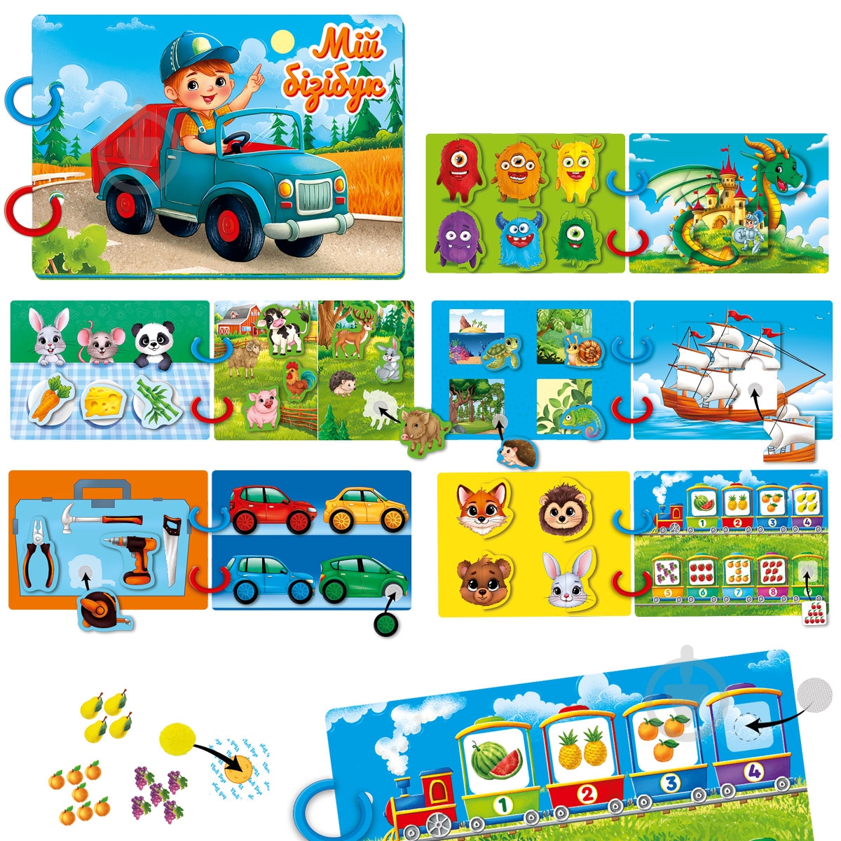 Развивающая игрушка Vladi Toys с липучками «Бизи бук. Для мальчиков» VT1310-10 - фото 3