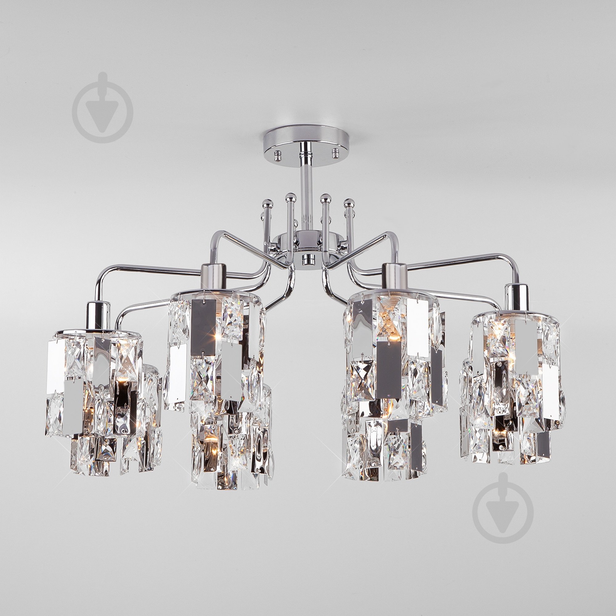 Люстра потолочная Strotskis Scoppio 8x60 Вт E14 хром 10101/8 - фото 2 Люстра потолочная Strotskis Scoppio 8x60 Вт E14 хром 10101/8 - фото 2