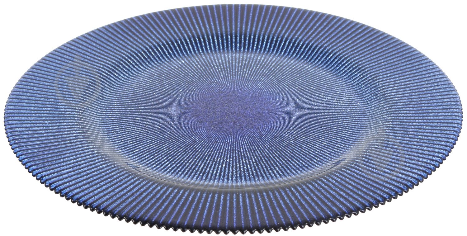 Блюдо Dekor Cam Luce 33 см синє - фото 2 Блюдо Dekor Cam Luce 33 см синє - фото 2