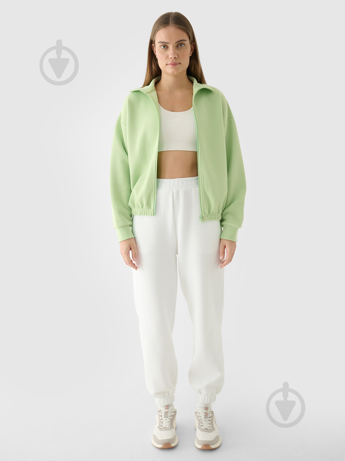 Джемпер 4F 4FRAW24TTROM1173-20S р. S зеленый - фото 6