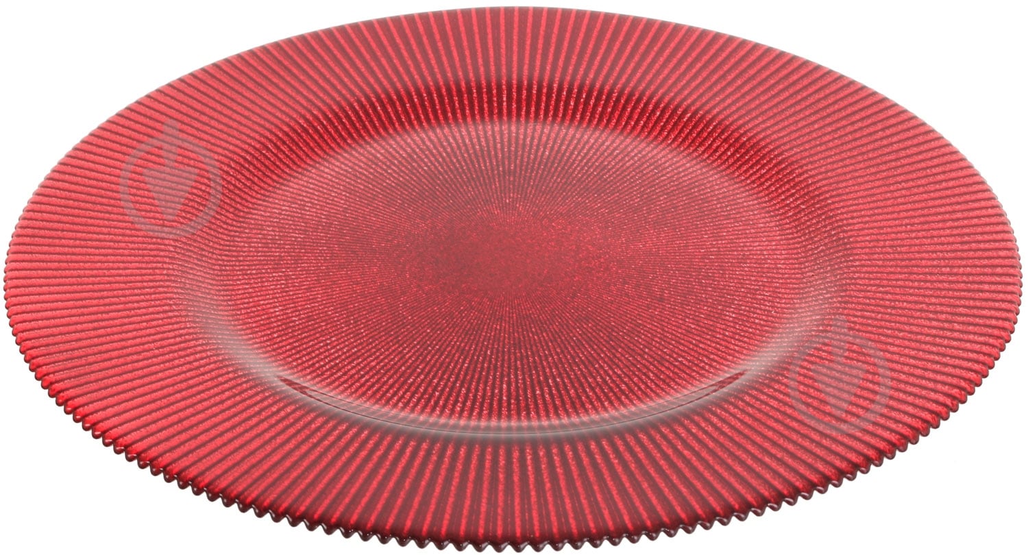 Блюдо Dekor Cam Luce 33 см червоне - фото 2