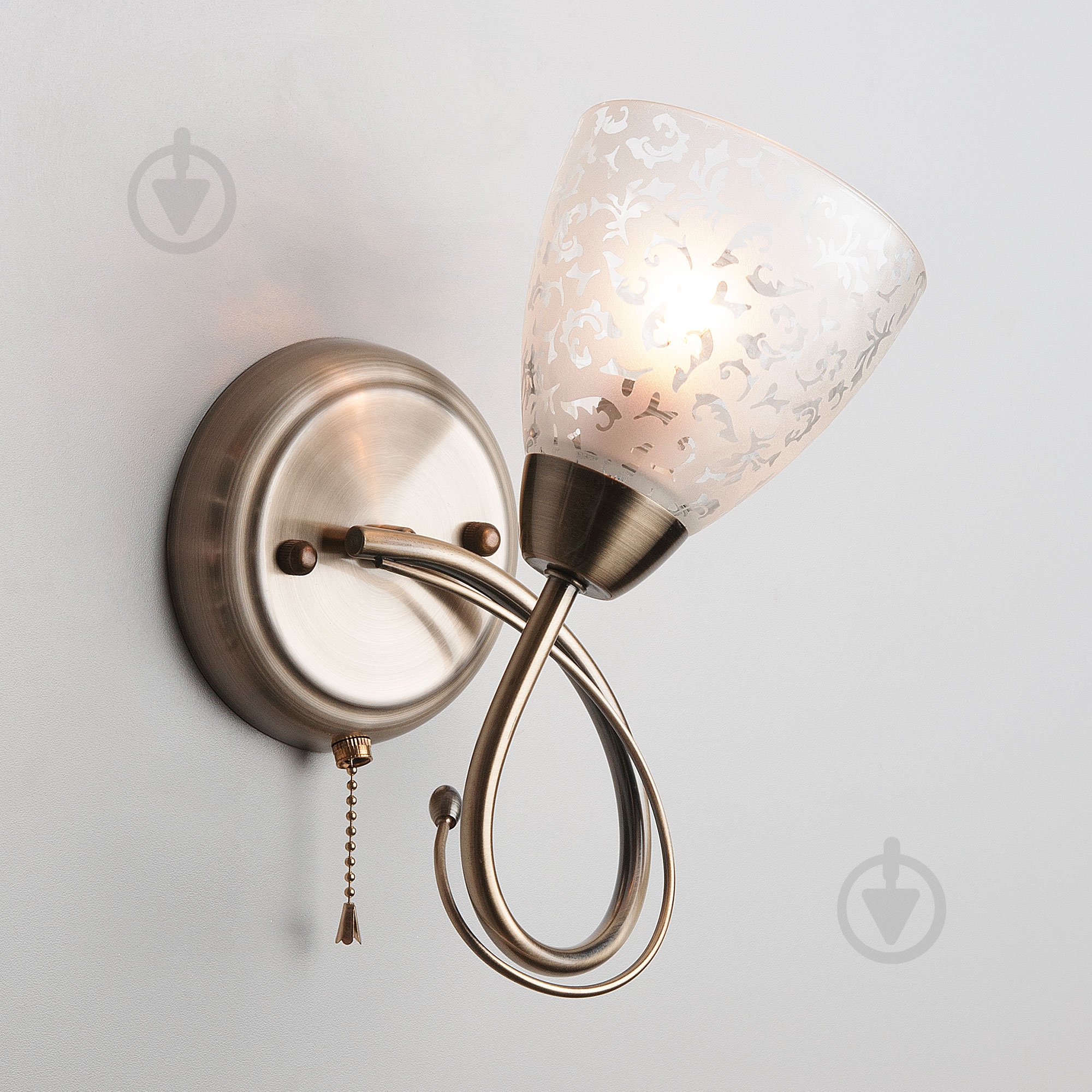 Бра Strotskis Natalie 1x40 Вт E14 бронза 30130/1 - фото 1