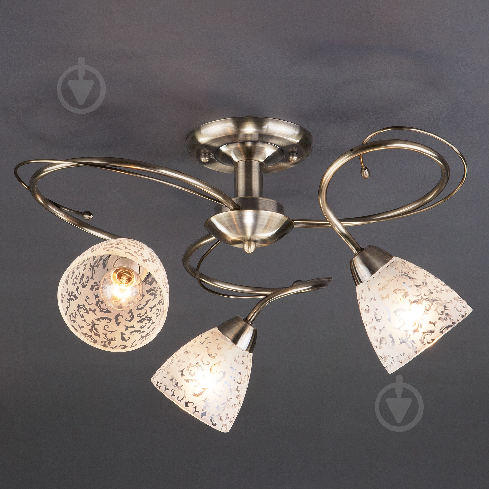 Люстра потолочная Strotskis Natalie 3x40 Вт E14 античная бронза 30130/3 - фото 2 Люстра потолочная Strotskis Natalie 3x40 Вт E14 античная бронза 30130/3 - фото 2