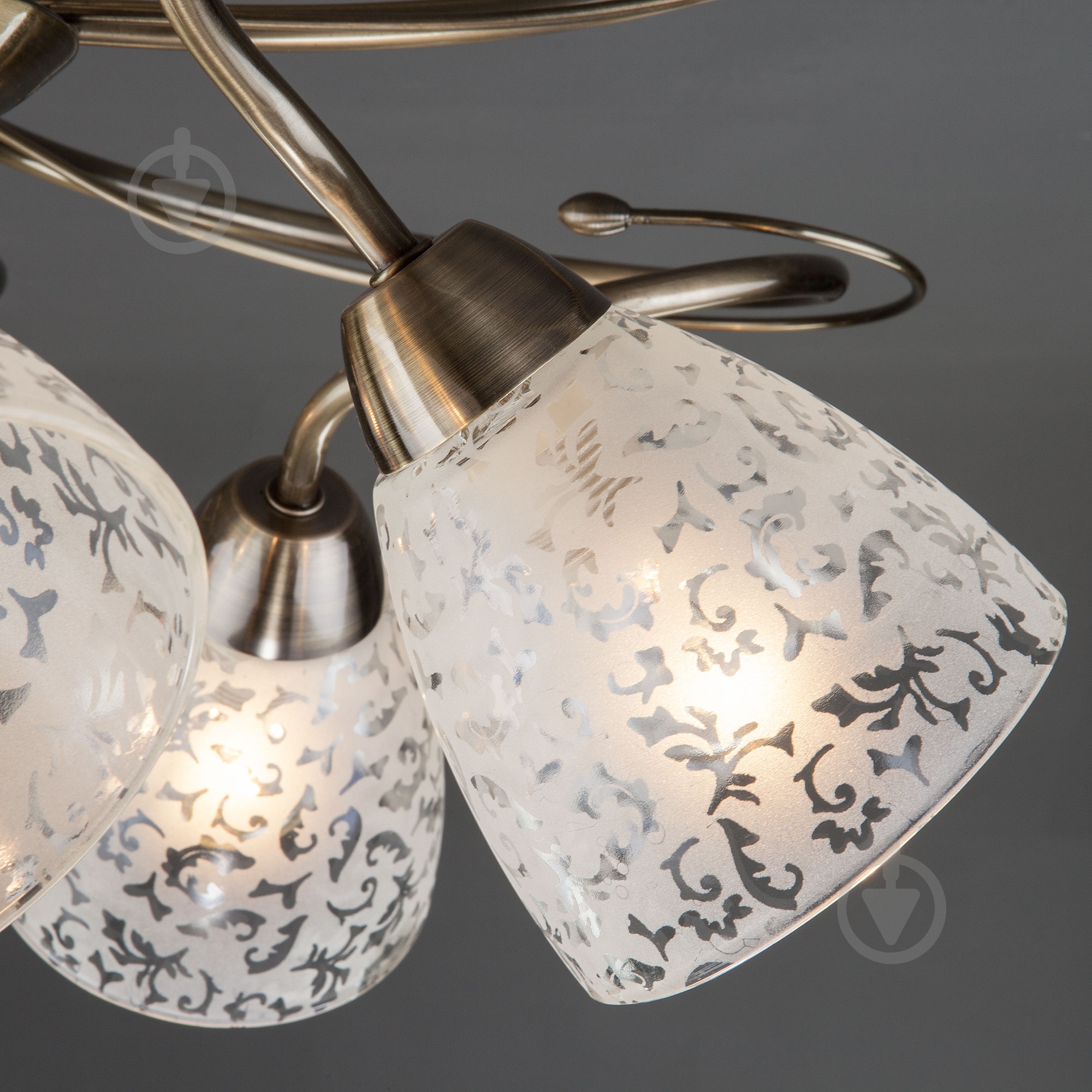 Люстра потолочная Strotskis Natalie 5x40 Вт E14 античная бронза 30130/5 - фото 4