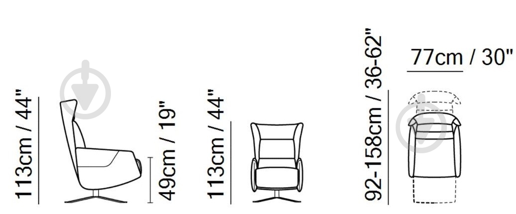 Кресло Adrenalina С006 720х102мм - фото 4