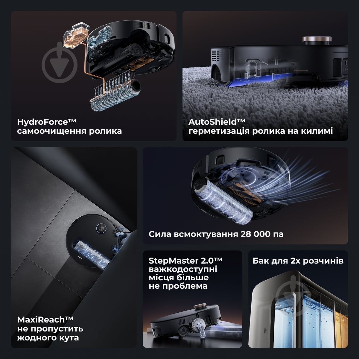 Робот-пылесос MOVA Z60 Ultra Roller Complete Black-EUA black - фото 9