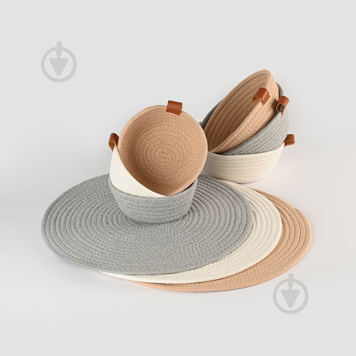 Корзинка плетеная TH-33 M White МВМ - фото 6