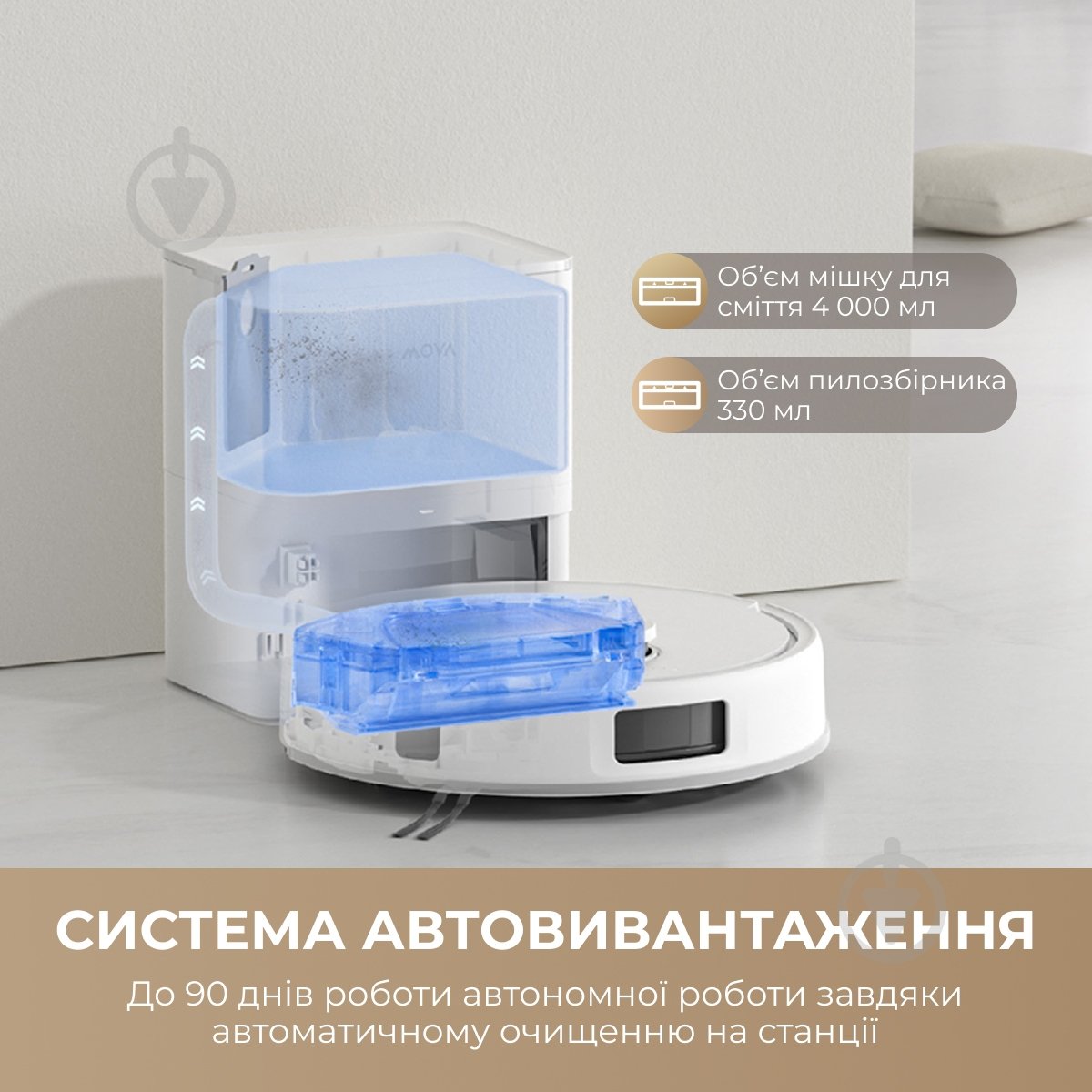 Робот-пылесос MOVA E20s Pro Plus-EUA white - фото 2