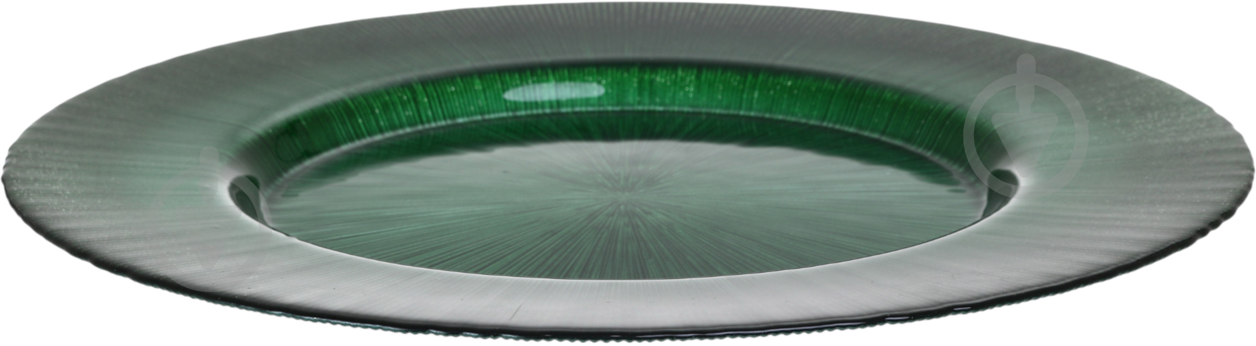 Блюдо Dekor Cam Focus 33 см зелене - фото 3