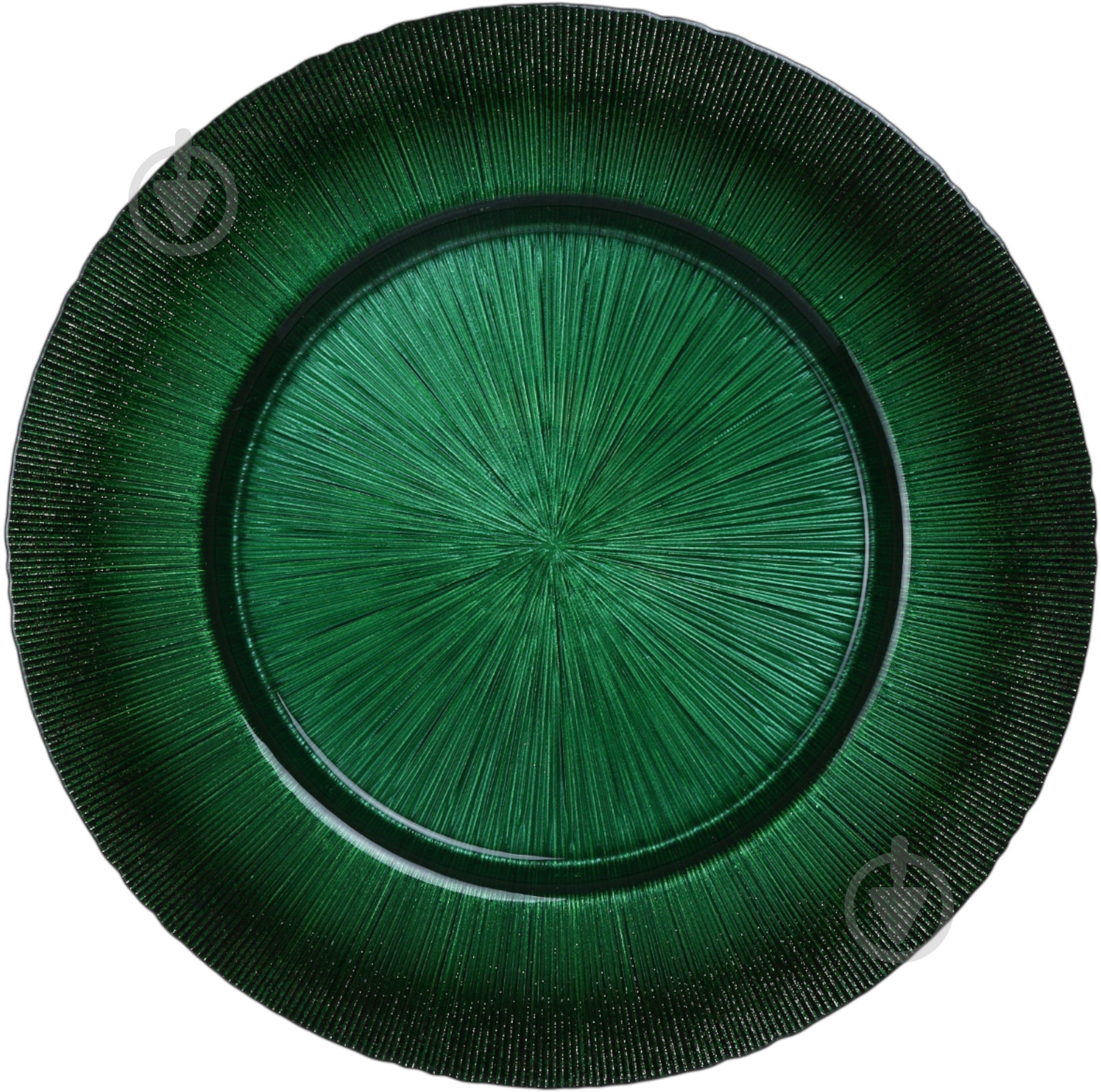 Блюдо Dekor Cam Focus 33 см зелене - фото 1