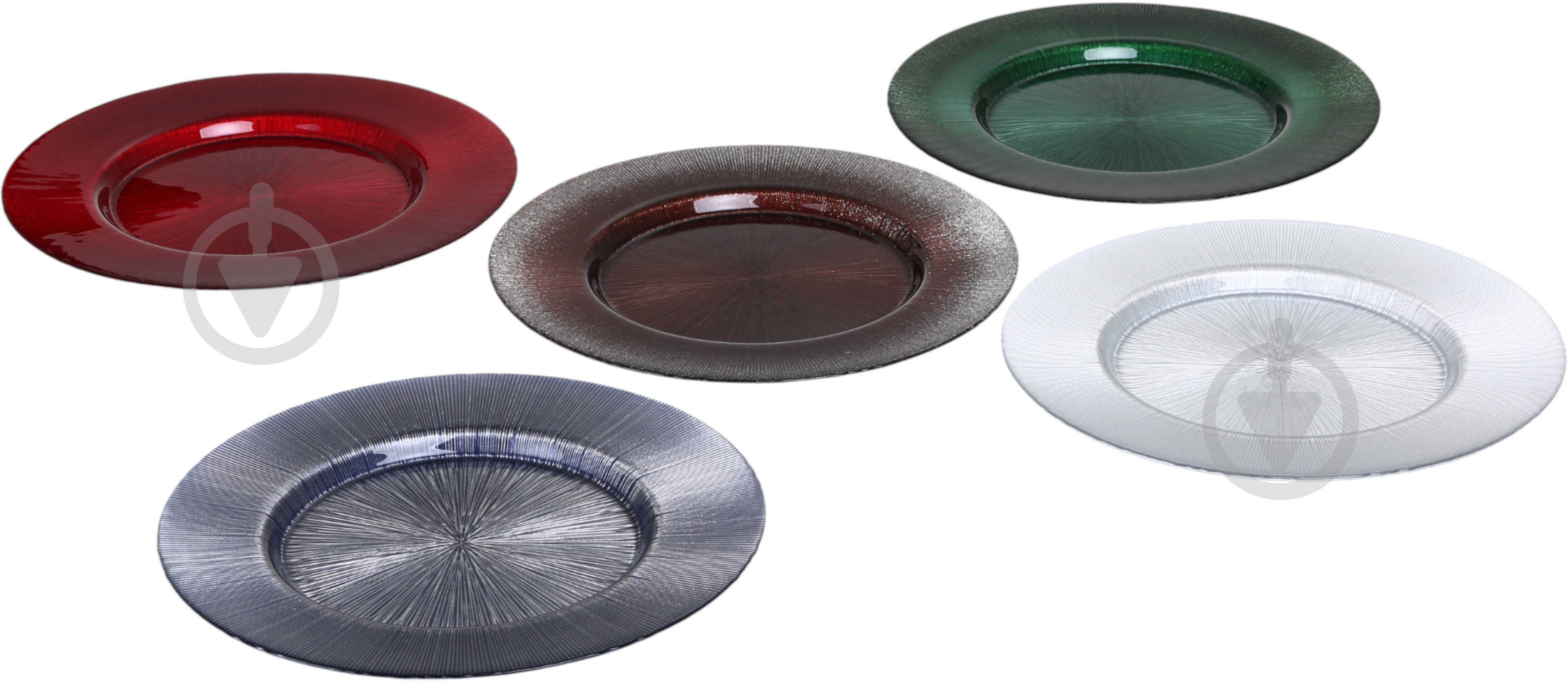 Блюдо Dekor Cam Focus 33 см зелене - фото 5