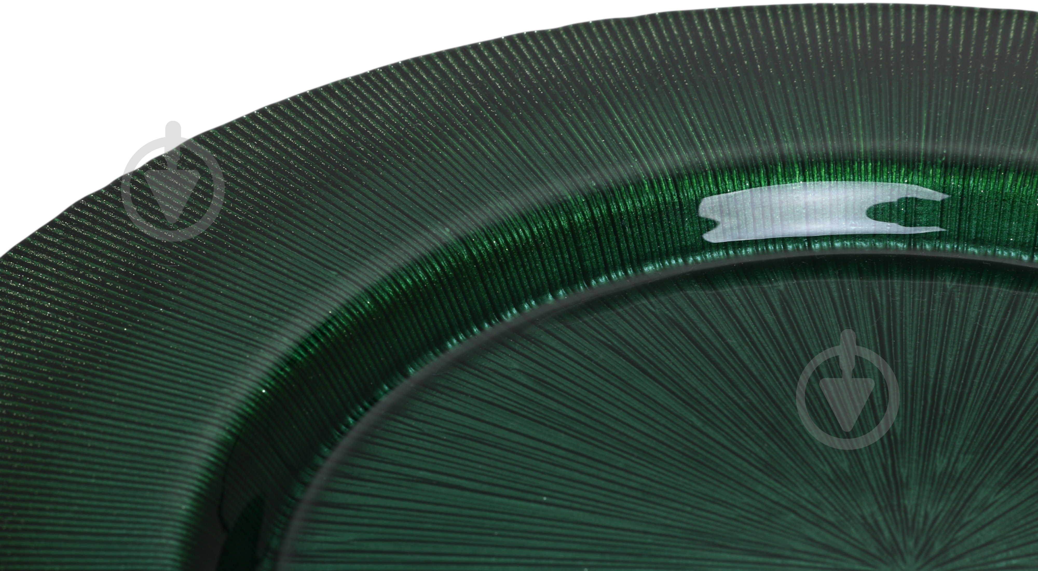 Блюдо Dekor Cam Focus 33 см зелене - фото 4