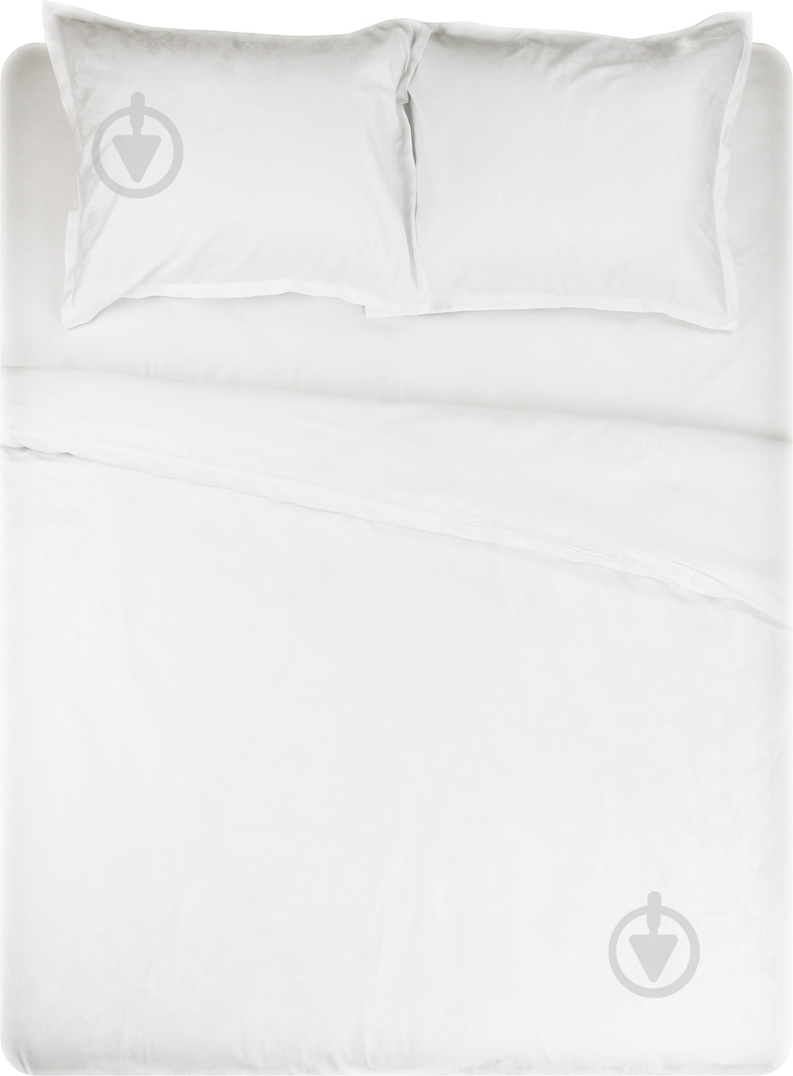 Комплект постельного белья евро белый Domikus - фото 1
