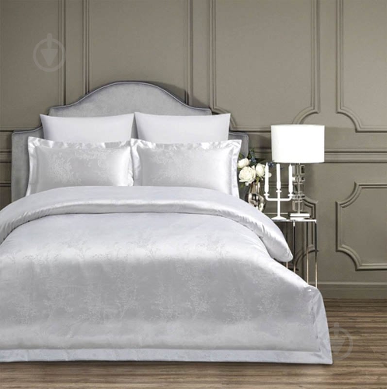 Комплект постельного белья евро белый Domikus - фото 3