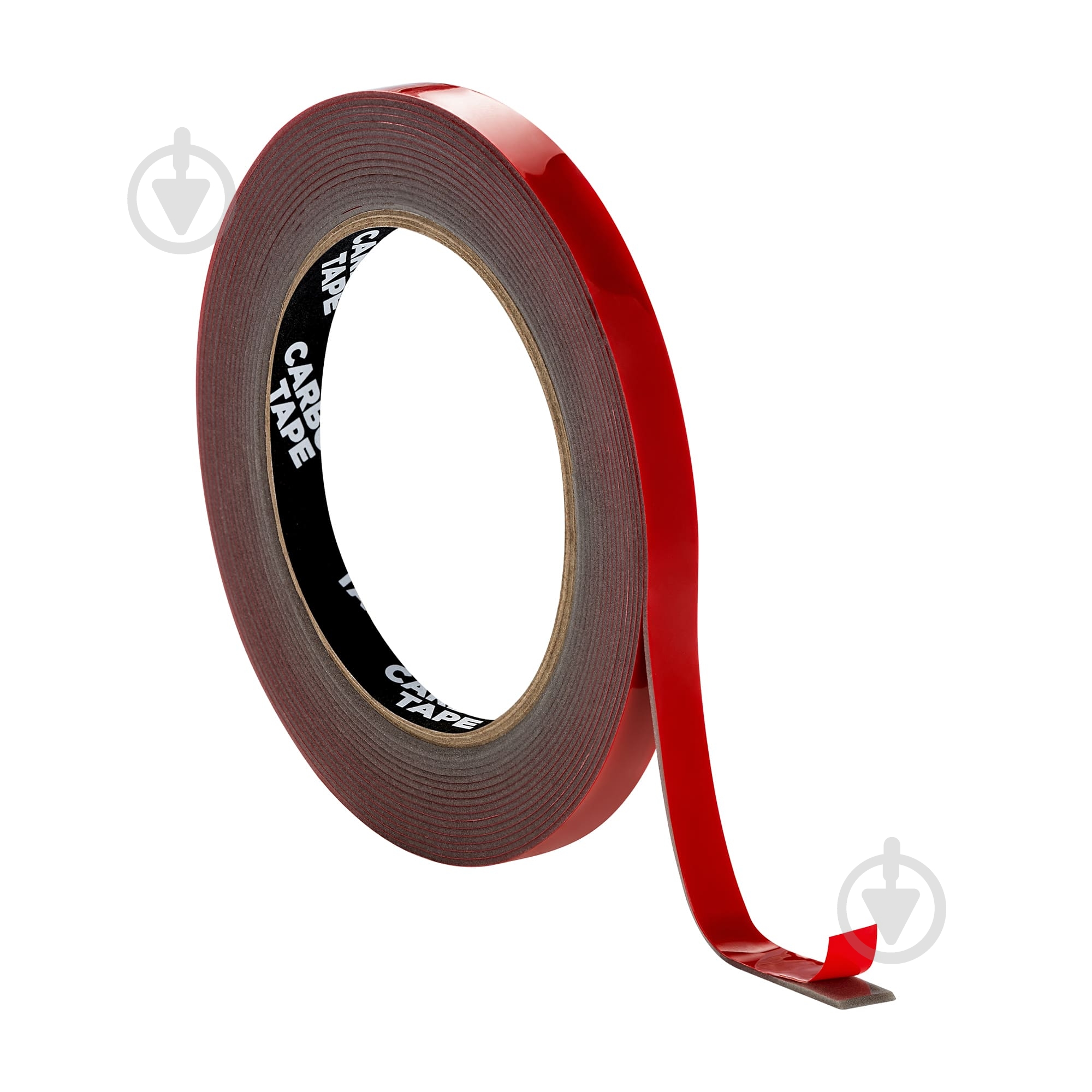 Двостороння автомобільна клейка стрічка CARBON TAPE AUTO BOND AB95 піно-акрилова 9 мм х 1 мм х 5 м сірий - фото 2