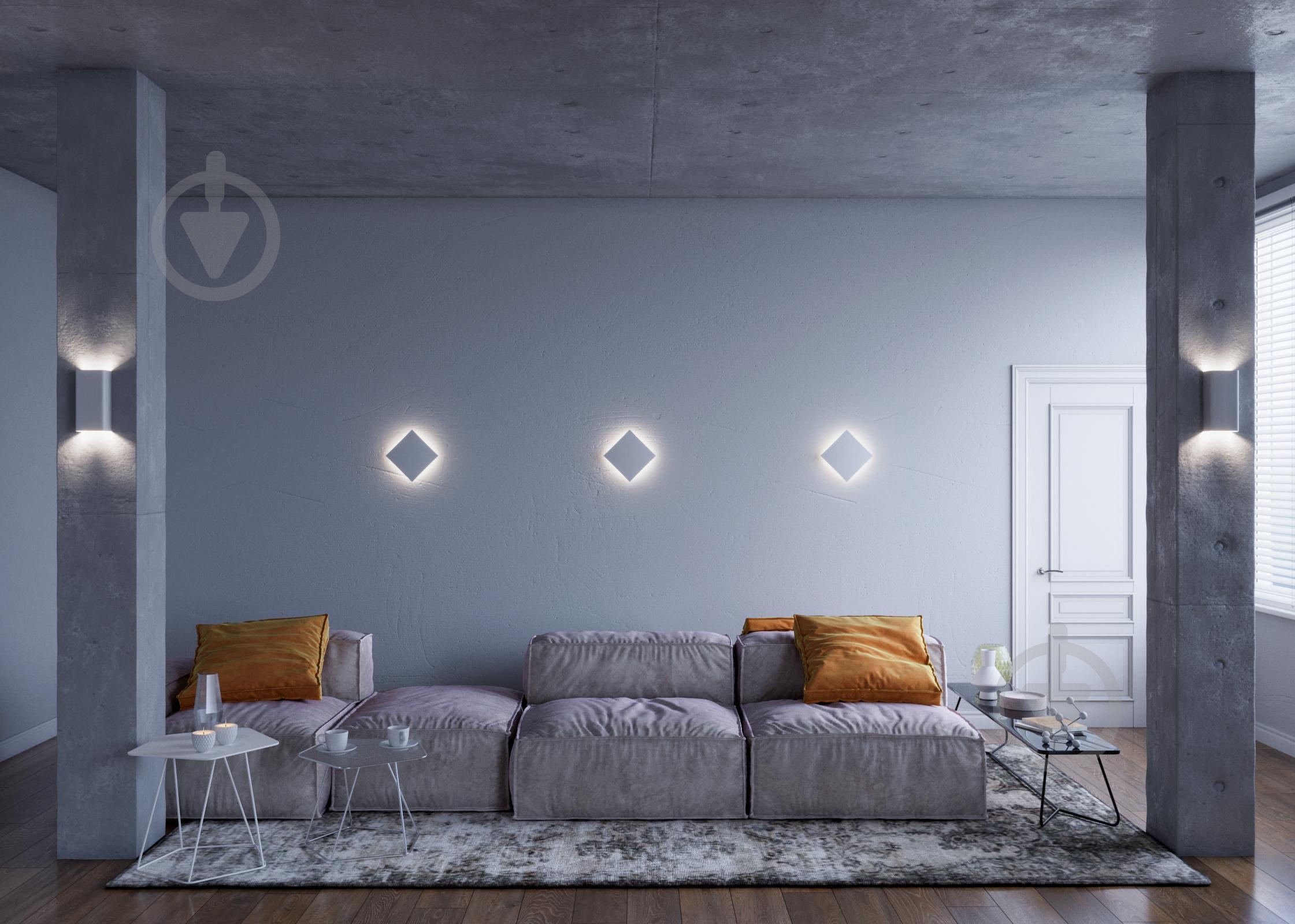 Подсветка декоративная Iterna Solen 2xGU10 белый LM102 - фото 5