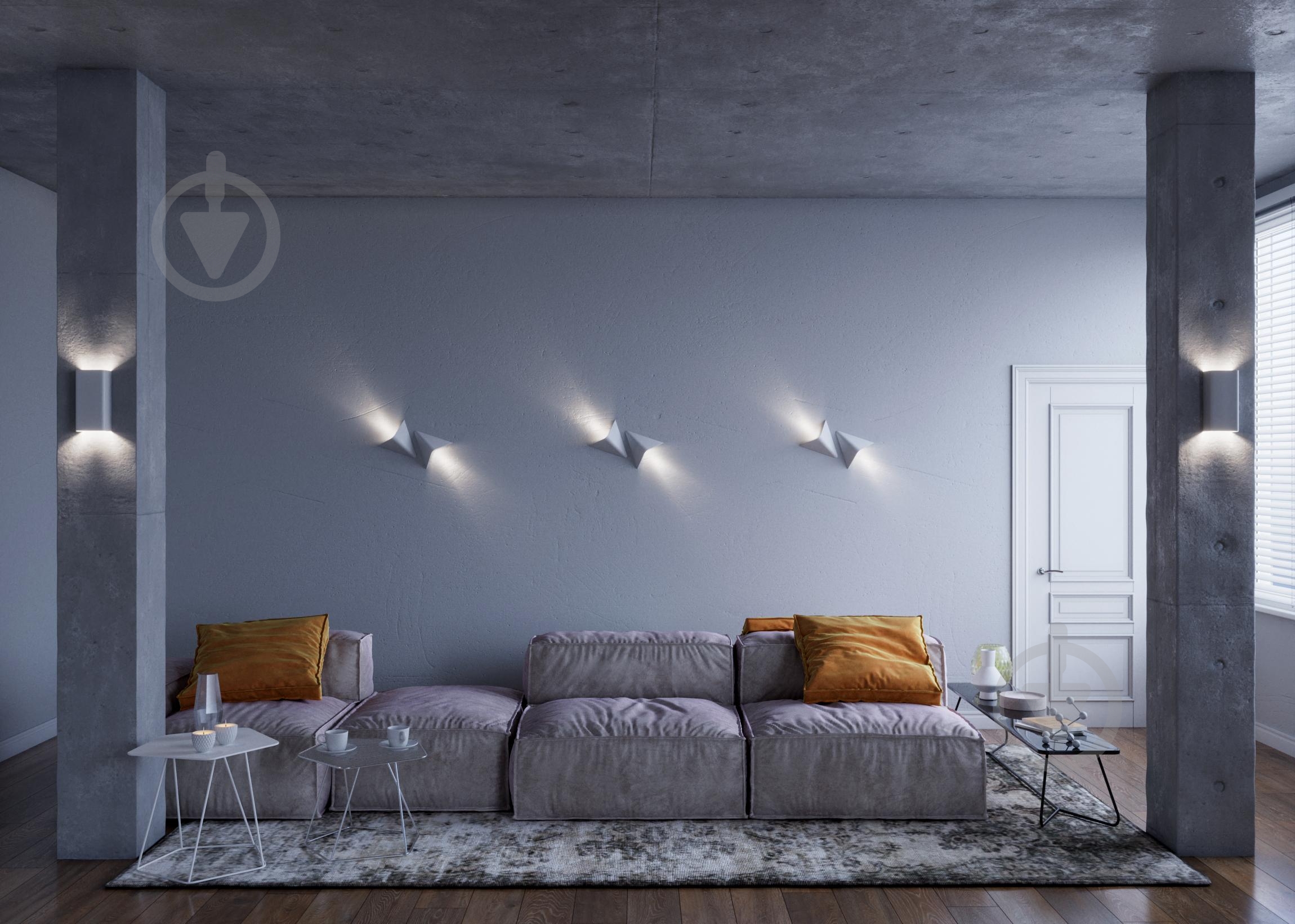 Подсветка декоративная Iterna Solen 2xGU10 белый LM102 - фото 6