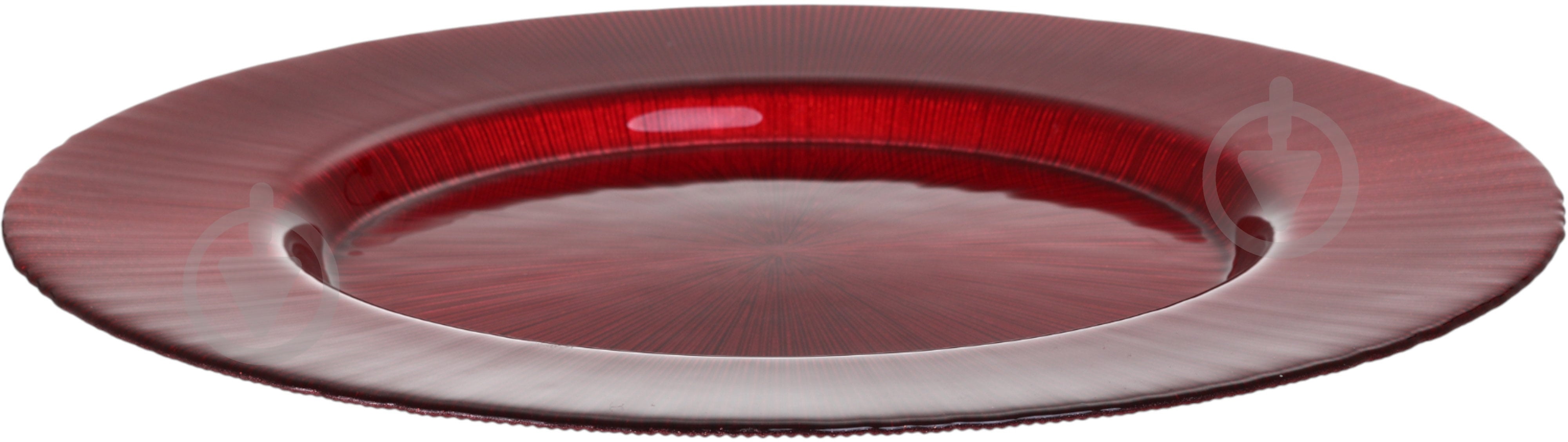 Блюдо Dekor Cam Focus 33 см червоне - фото 3