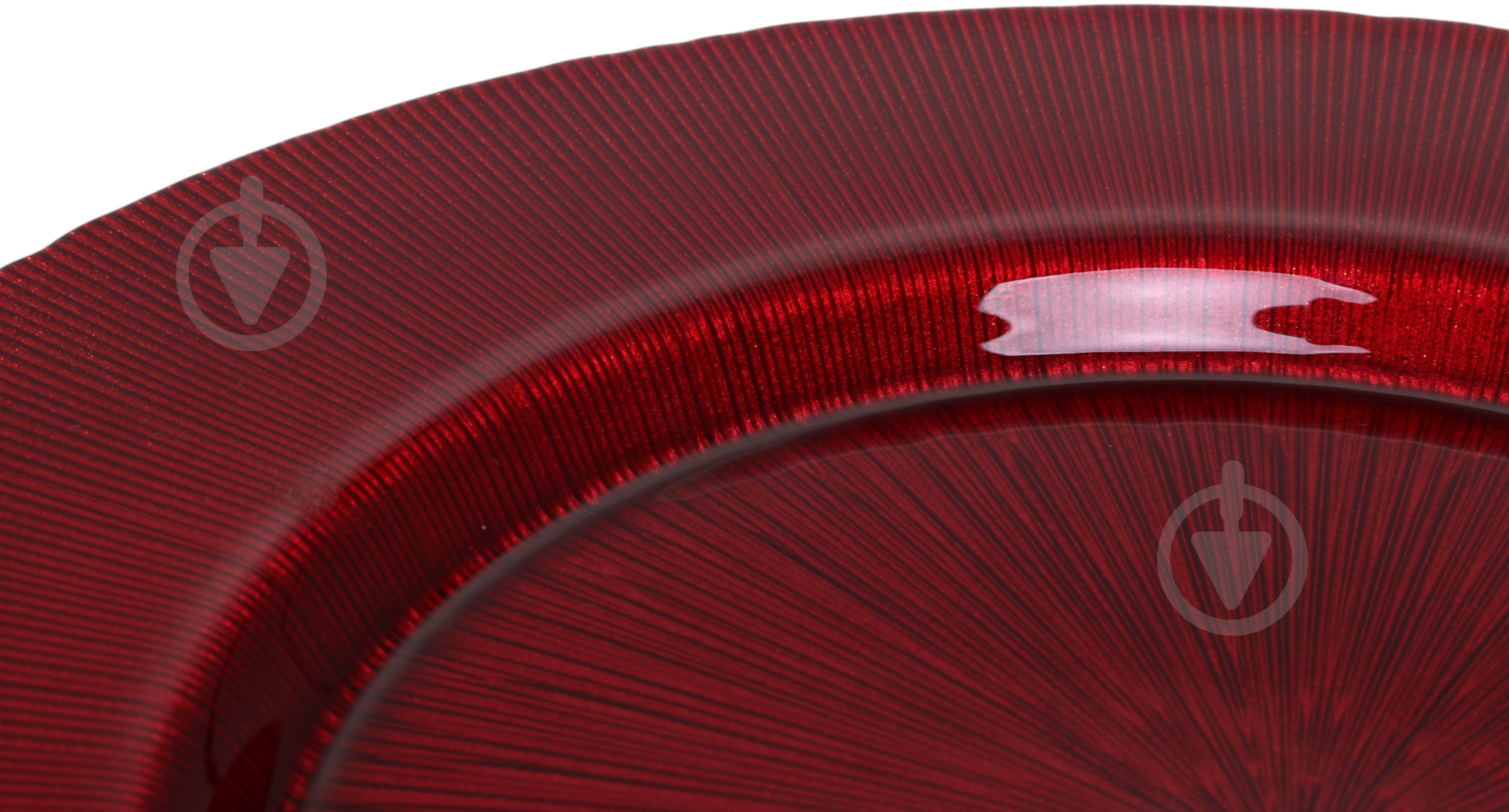 Блюдо Dekor Cam Focus 33 см червоне - фото 4