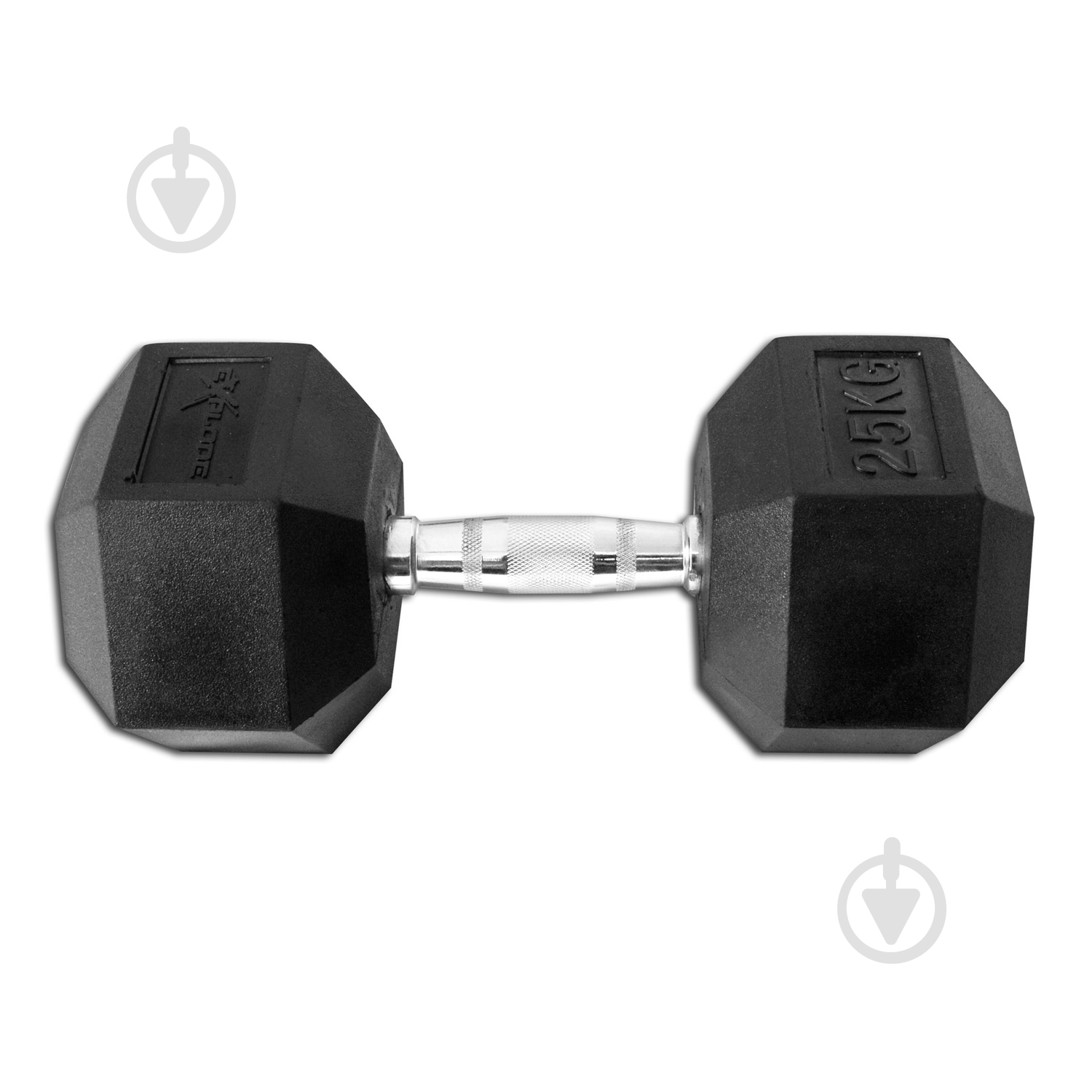 Гантель InterAtletika гексагональная обрезиненная PD-108-25 Explode 25 кг черный - фото 3 Гантель InterAtletika гексагональная обрезиненная PD-108-25 Explode 25 кг черный - фото 3