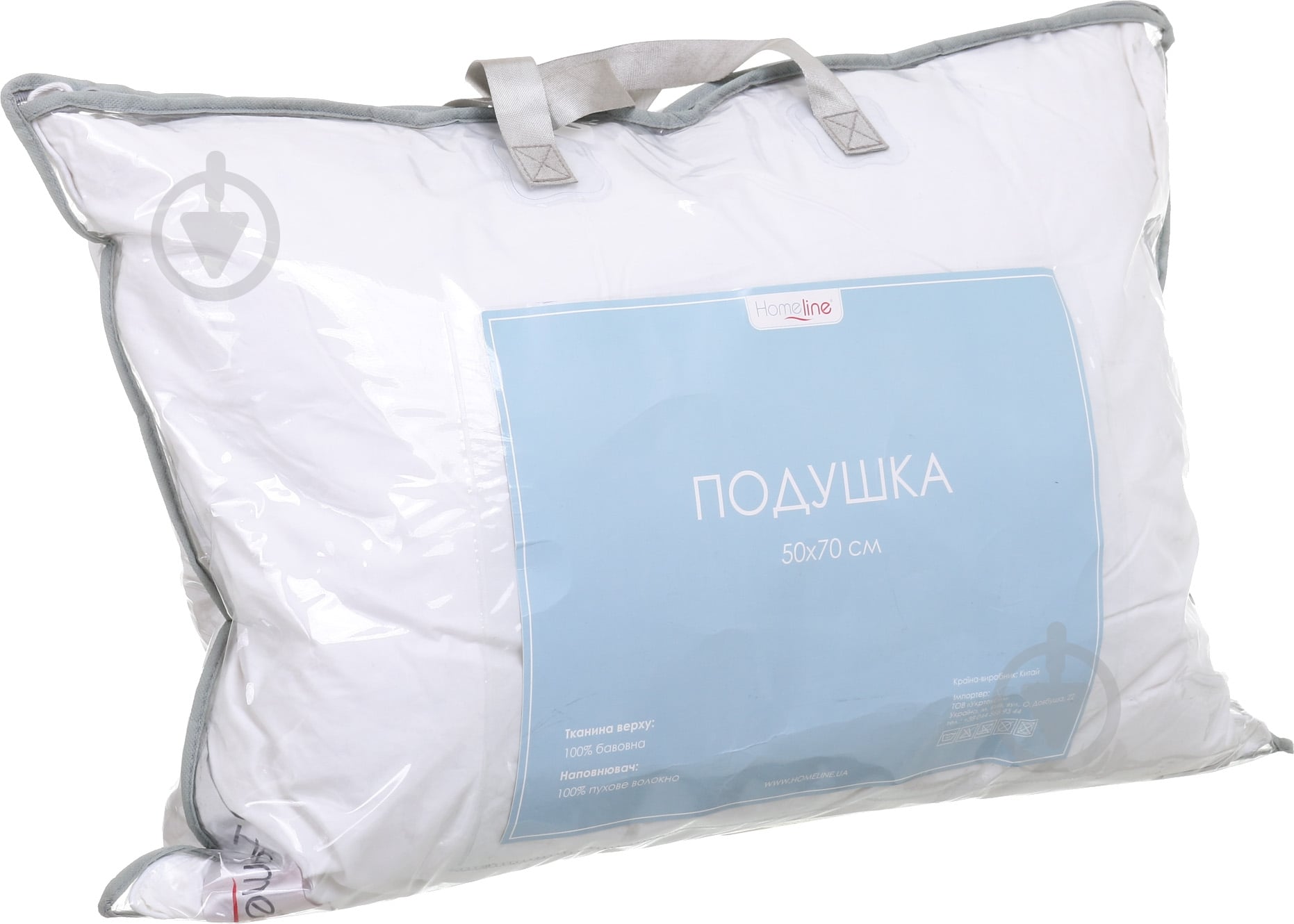 Подушка с кантом 50х70см белая Home Line - фото 5