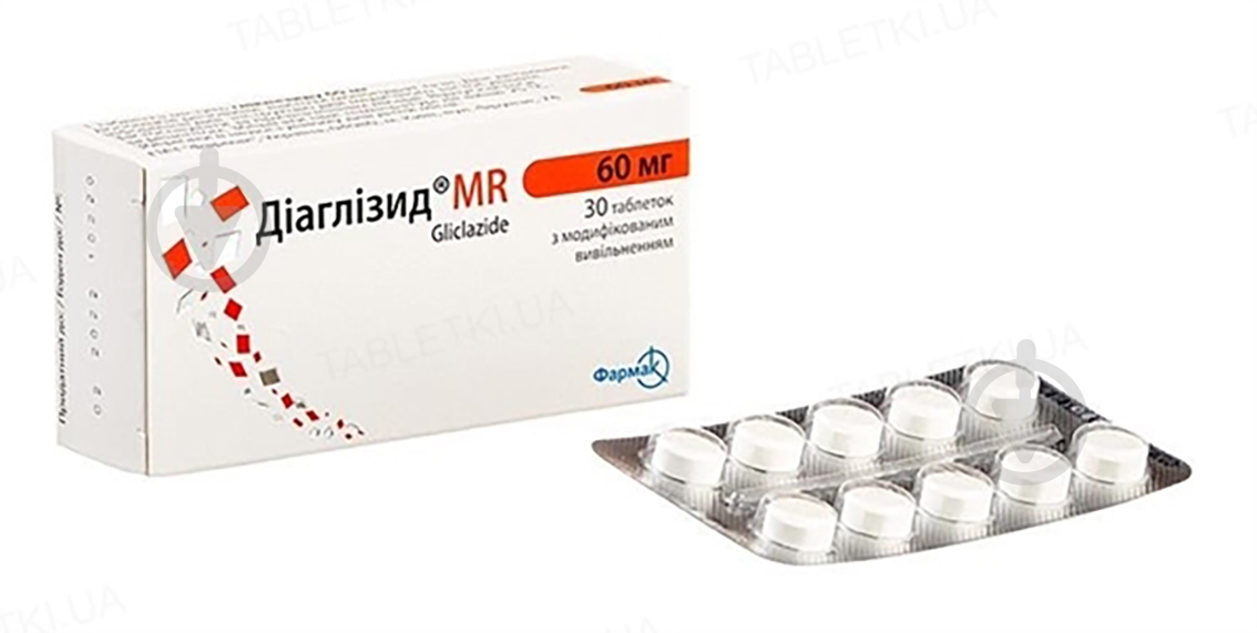 Диаглизид MR MR таблетки 60 мг - фото 1