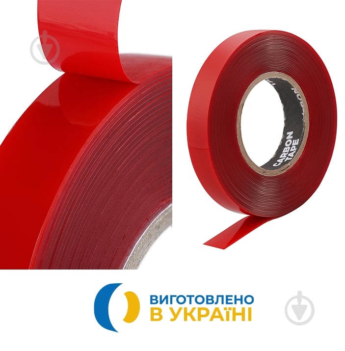 Двусторонняя клейкая лента CARBON TAPE ULTRA FIX UF155 повышенной клейкости 15 мм 0,5 мм 5 м прозрачный - фото 2