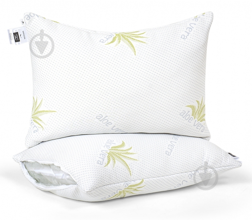 Подушка №829 Dorotea Hand Made шерстяная упругая MirSon 40x60 см белый с рисунком - фото 2