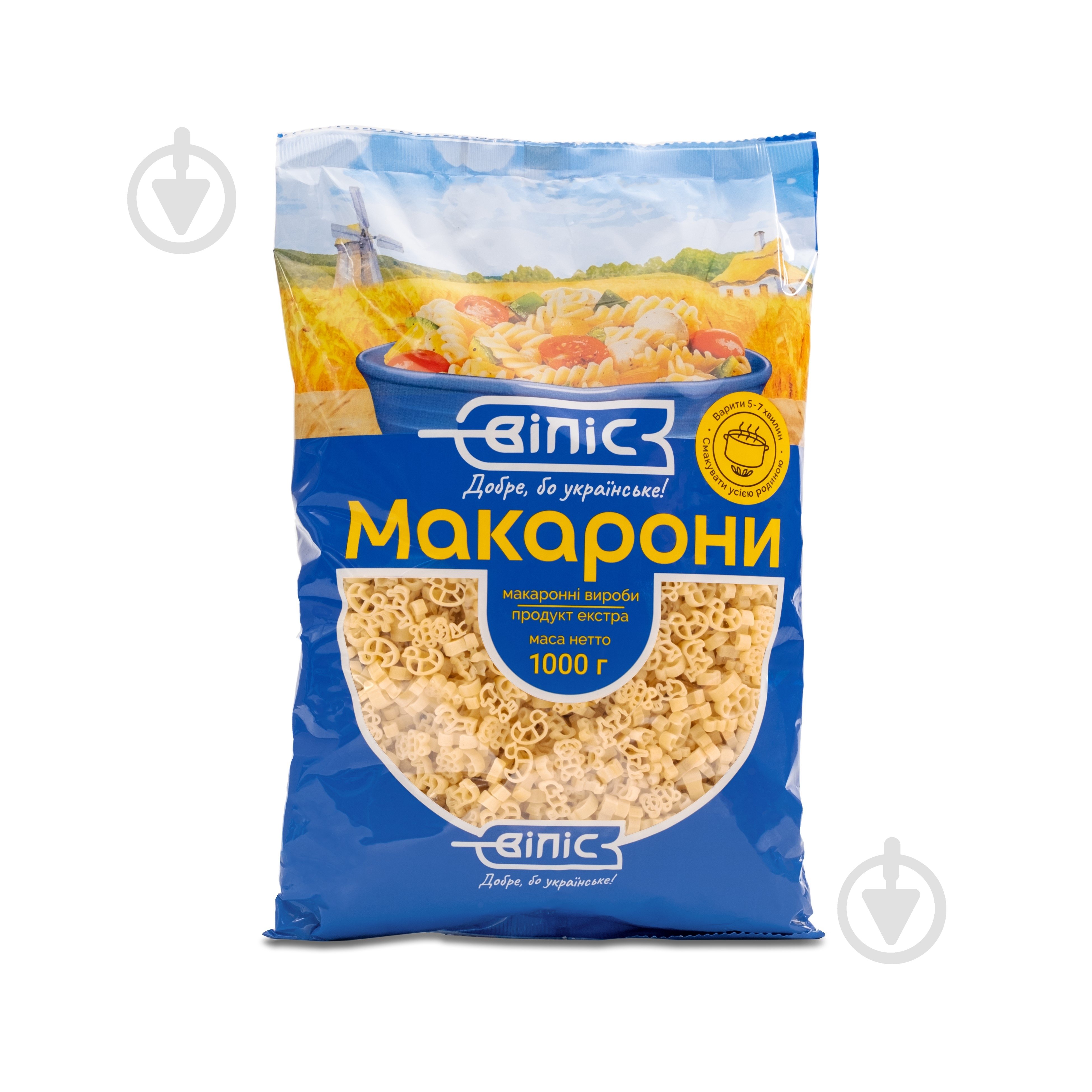 Макароны ВІЛІС Веселые зверьки 1000 г - фото 1