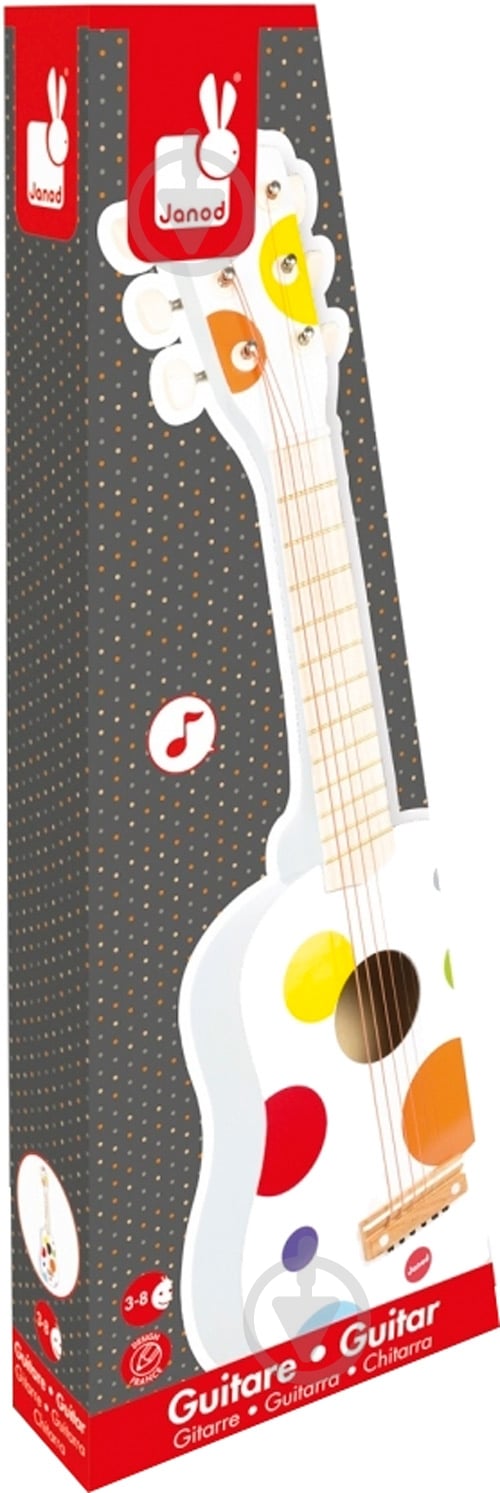 Музыкальный инструмент Janod Гитара Confetti J07598 - фото 3