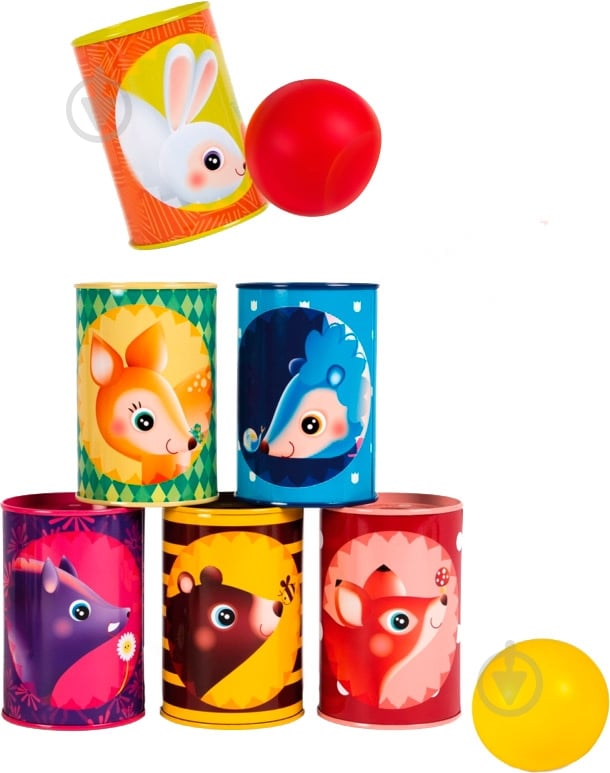 Игра настольная Janod Опрокидывающие банки J03206 - фото 2 Игра настольная Janod Опрокидывающие банки J03206 - фото 2