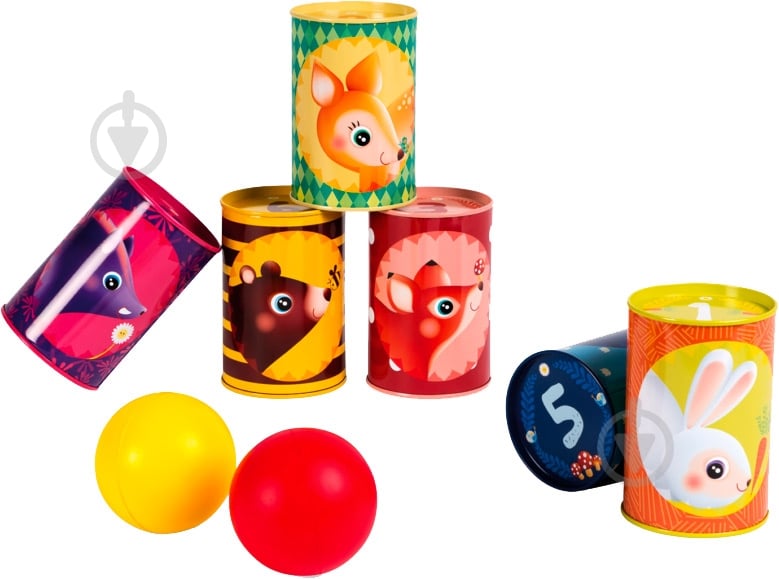 Игра настольная Janod Опрокидывающие банки J03206 - фото 3 Игра настольная Janod Опрокидывающие банки J03206 - фото 3