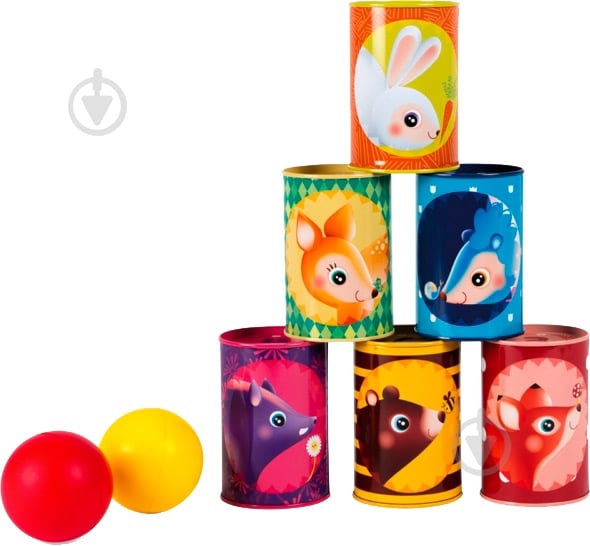 Игра настольная Janod Опрокидывающие банки J03206 - фото 1 Игра настольная Janod Опрокидывающие банки J03206 - фото 1