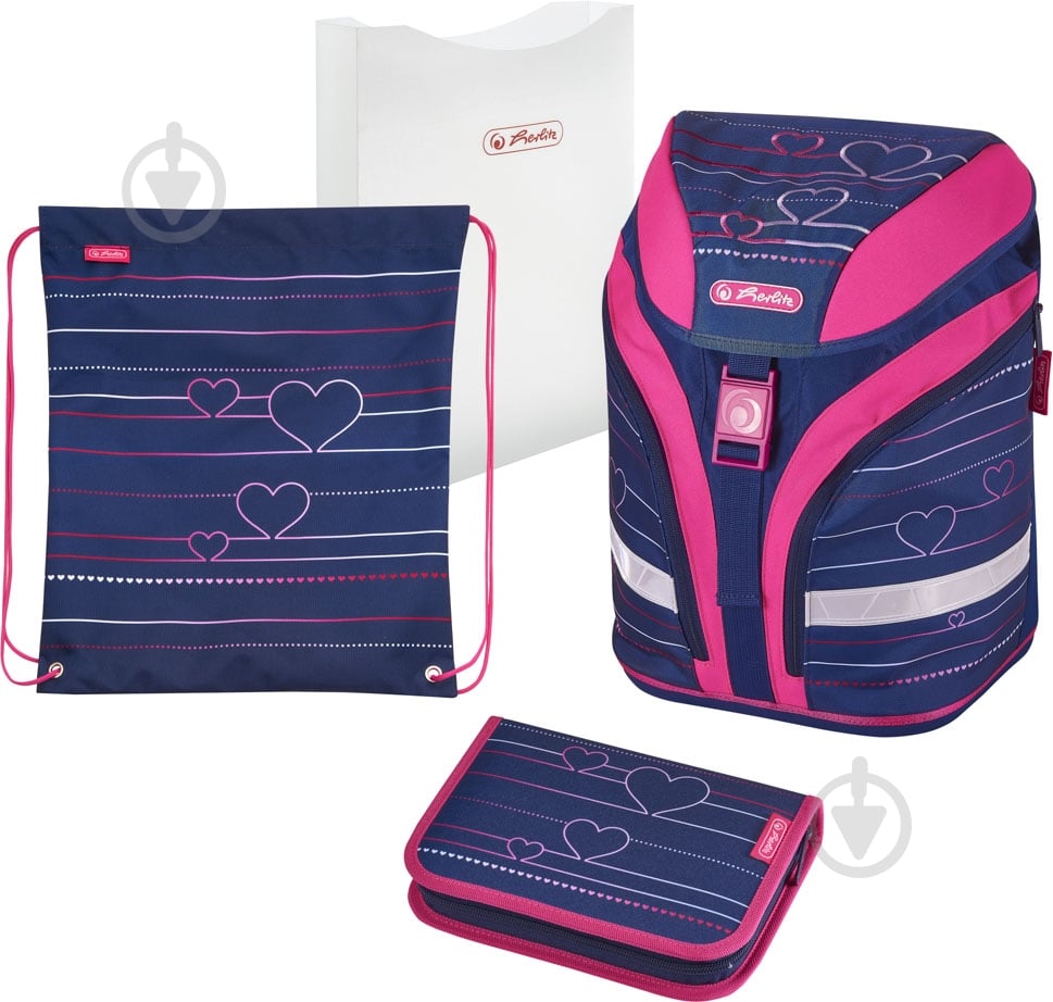 Рюкзак каркасный Herlitz Motion Plus Heartbeat - фото 1