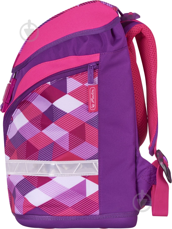 Рюкзак каркасный Herlitz Motion Plus Cubes Pink - фото 2