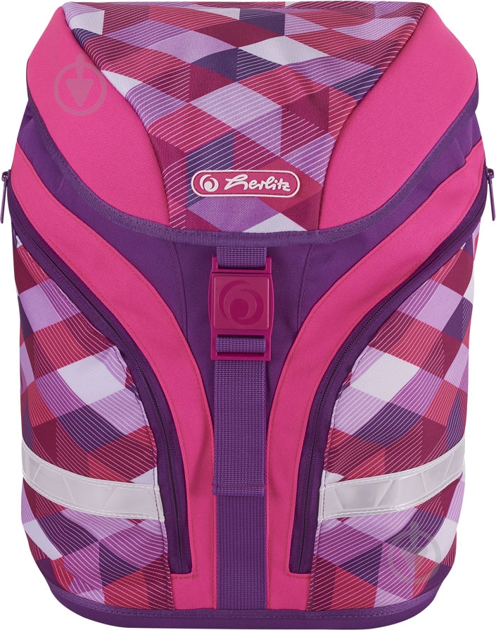 Рюкзак каркасный Herlitz Motion Plus Cubes Pink - фото 3