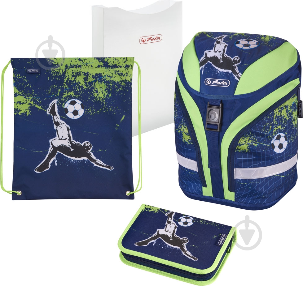 Рюкзак каркасный Herlitz Motion Plus Kick It Футбол - фото 1 Рюкзак каркасный Herlitz Motion Plus Kick It Футбол - фото 1