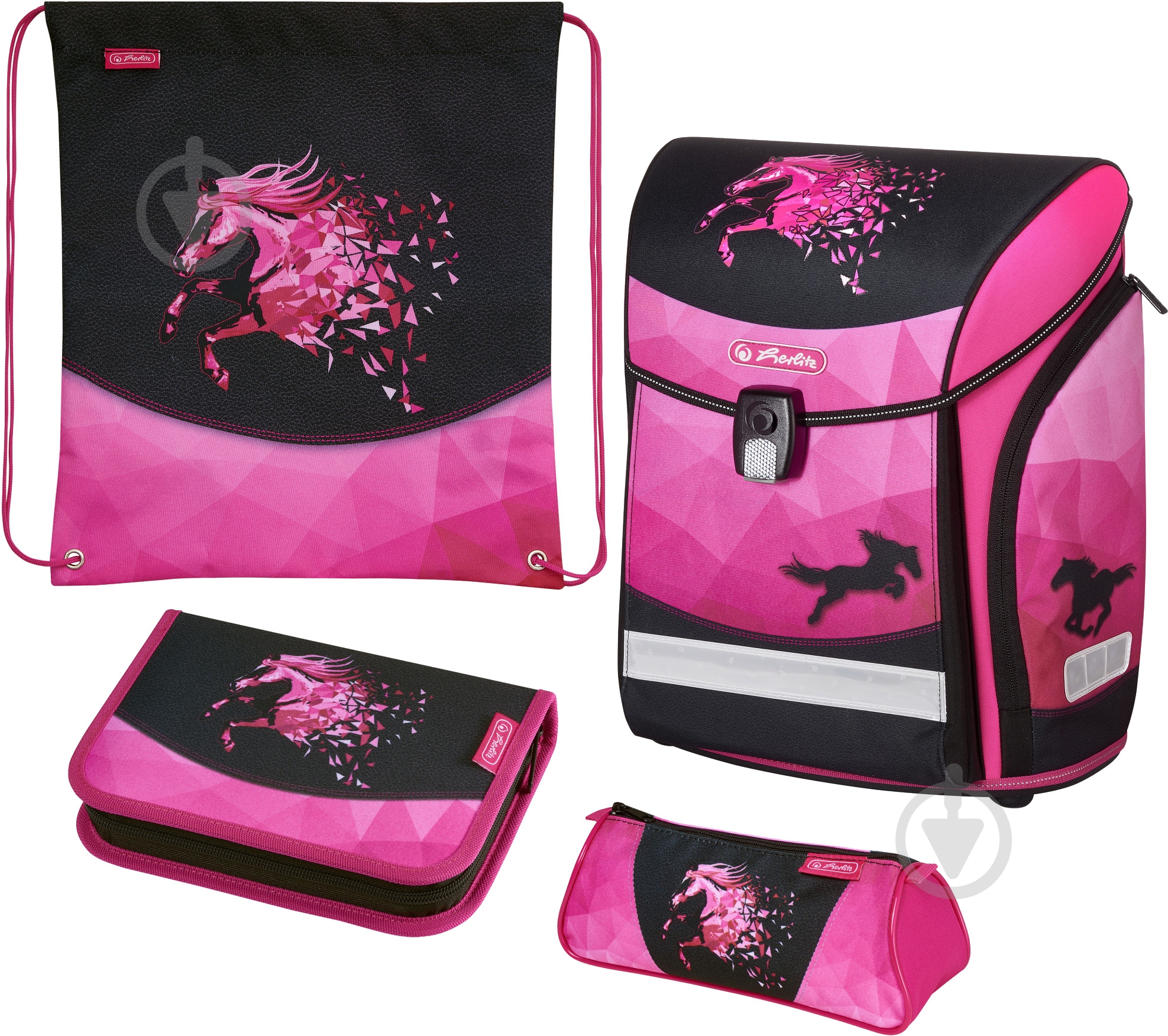 Рюкзак каркасный Herlitz Midi Plus Magic Horse - фото 1