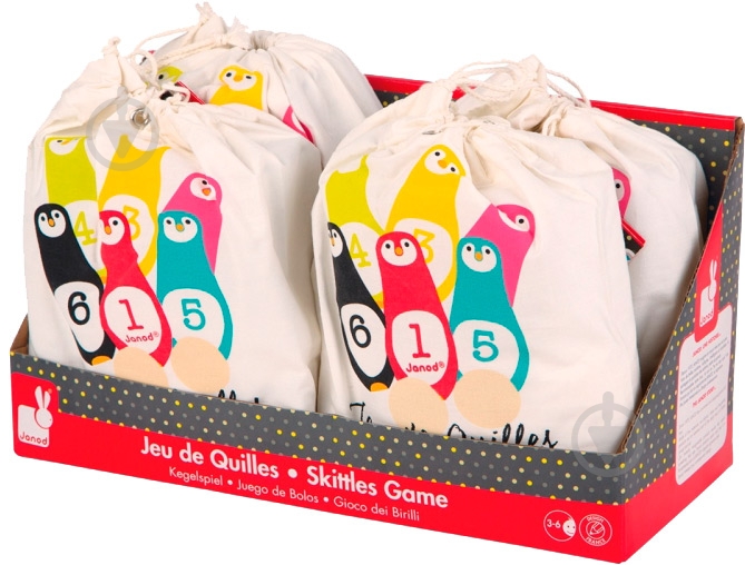 Игра Janod с кеглями Пингвины J08131 - фото 5