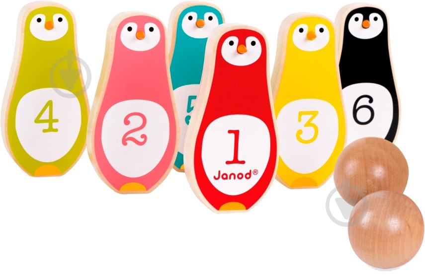Игра Janod с кеглями Пингвины J08131 - фото 2