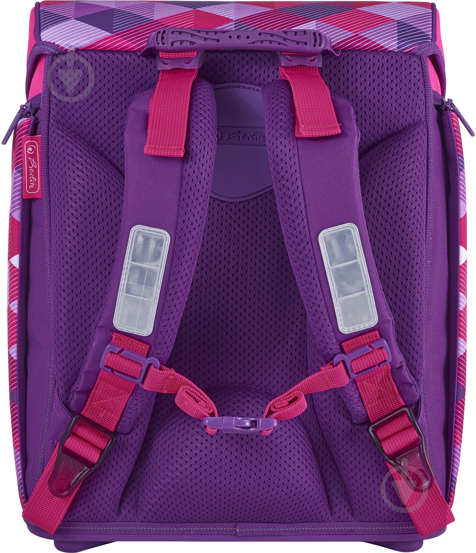 Рюкзак каркасный Herlitz Midi Plus Cubes Pink - фото 6