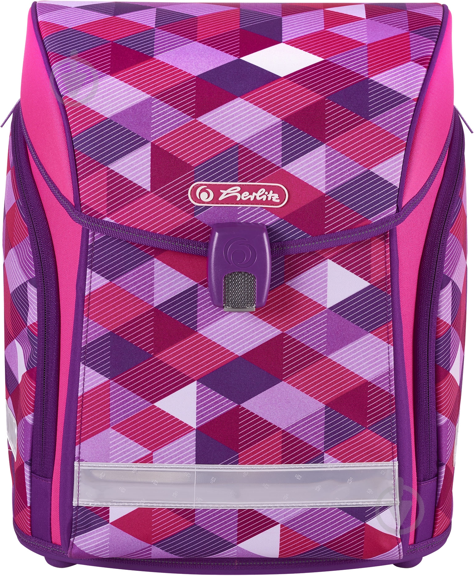 Рюкзак каркасный Herlitz Midi Plus Cubes Pink - фото 3
