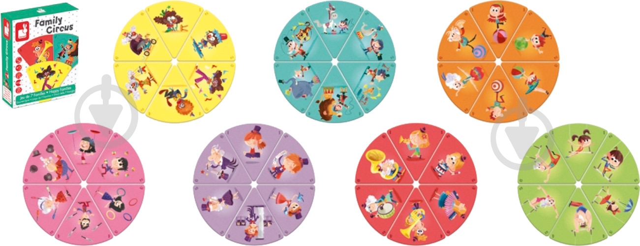Игра настольная Janod Happy family Circus J02755 - фото 2