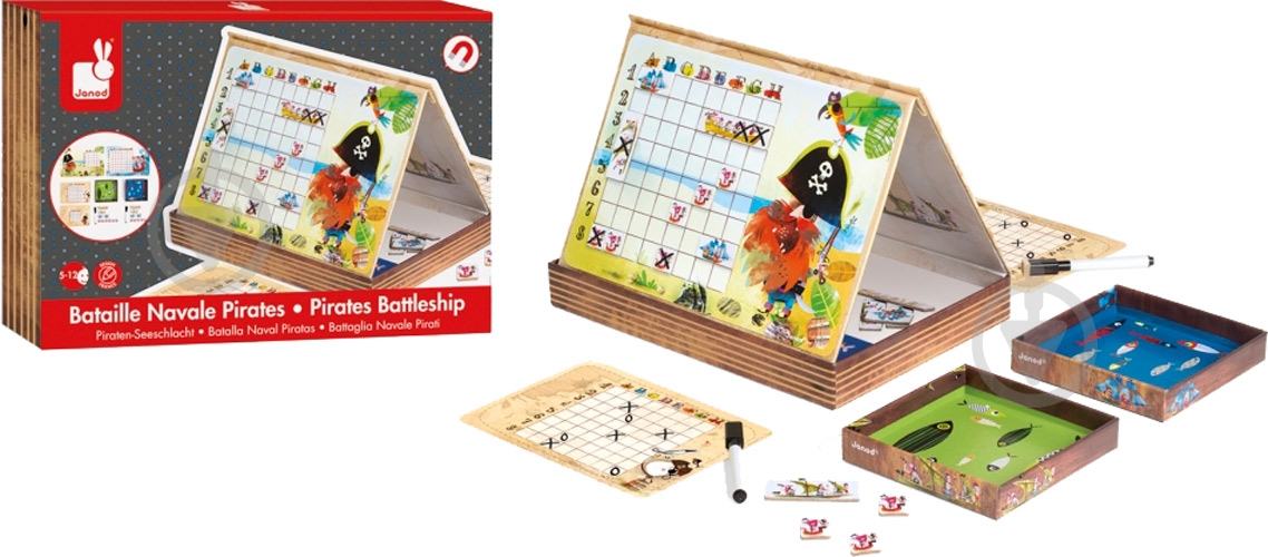 Игра настольная Janod Битва пиратов J02835 - фото 2 Игра настольная Janod Битва пиратов J02835 - фото 2