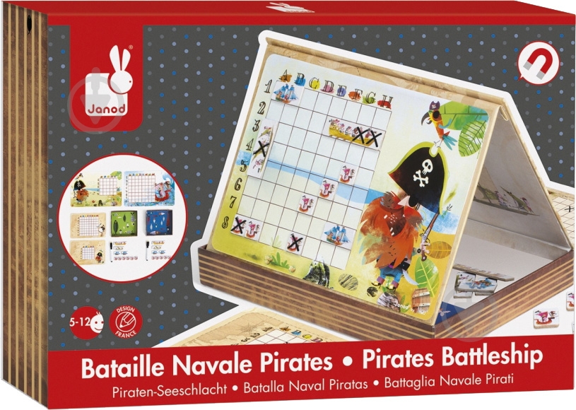 Игра настольная Janod Битва пиратов J02835 - фото 5 Игра настольная Janod Битва пиратов J02835 - фото 5